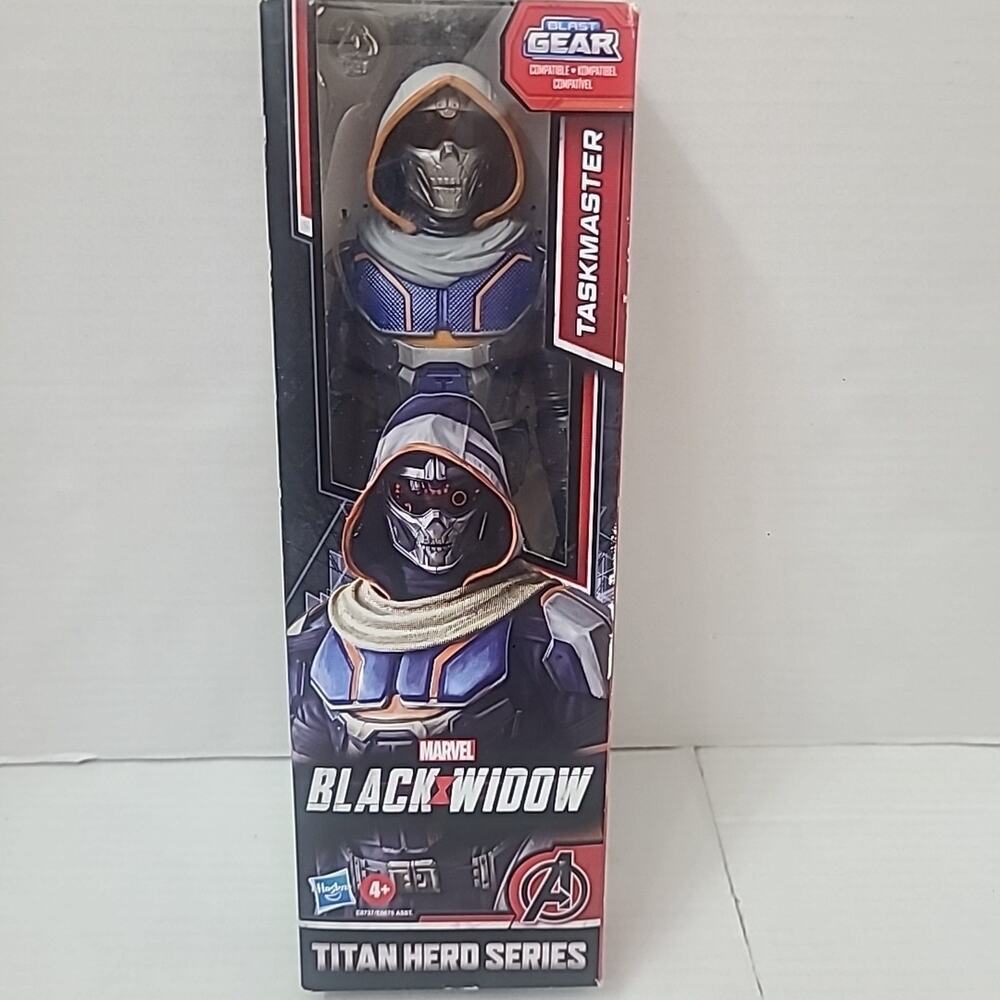 Marvel Avengers Black Widow Titan Hero Series Blast Gear Taskmaster Figure, New!